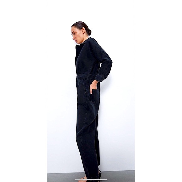 Zara Denim Jumpsuit - Picture 4 of 13